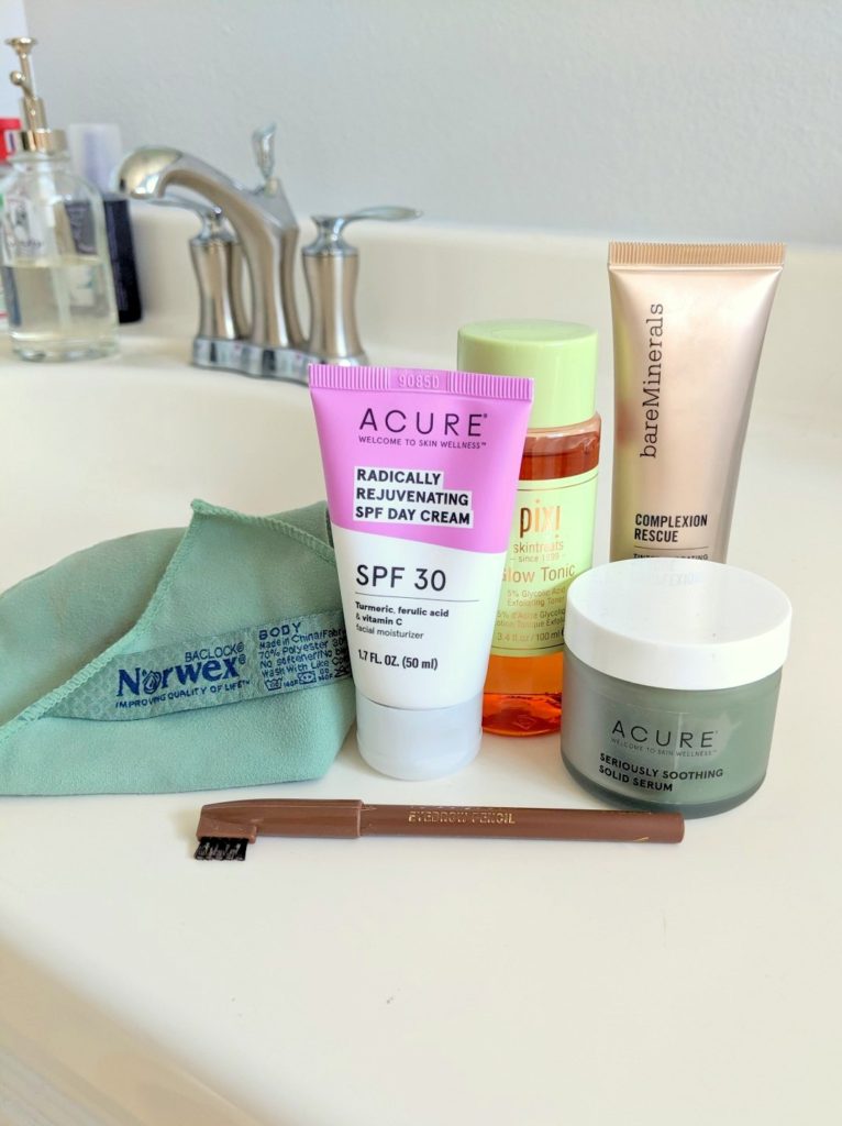 several natural skincare products on a counter